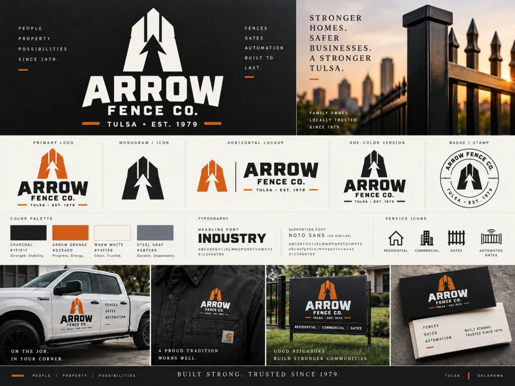 Arrow Fence Company proposed brand concept
